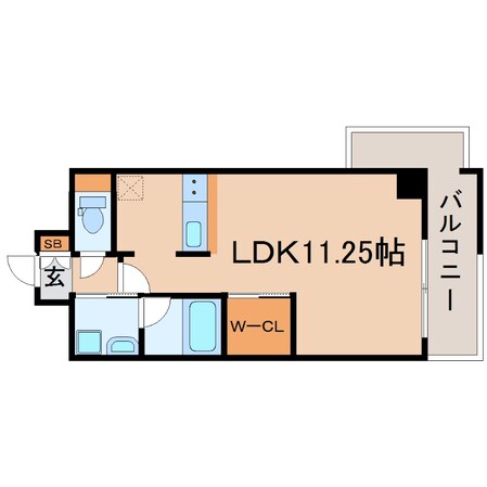 尼崎駅 徒歩6分 8階の物件間取画像